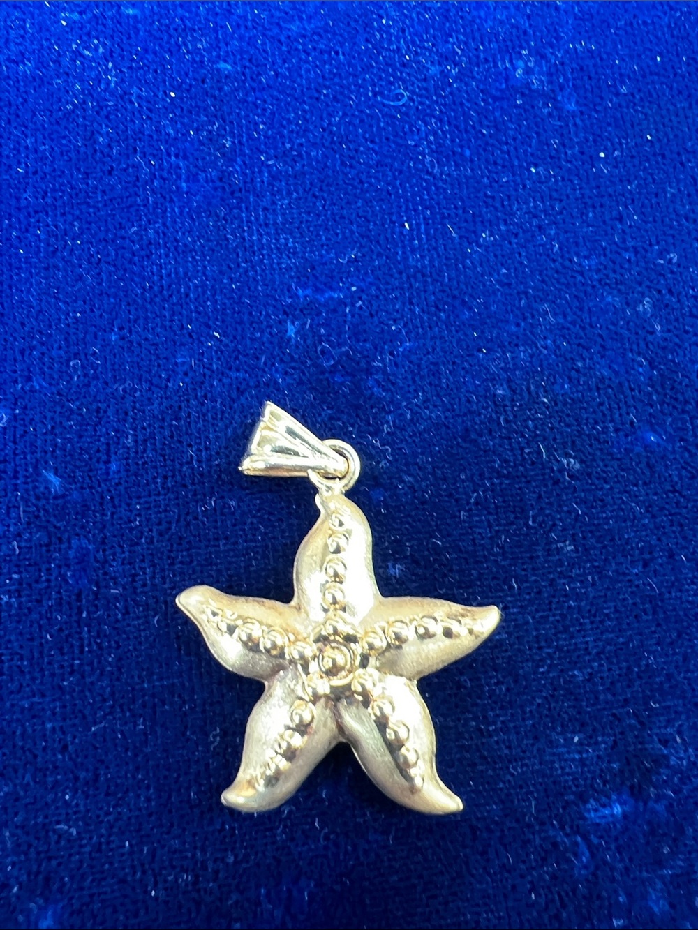 Gold Starfish Pendant Charm